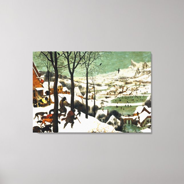 Pieter Bruegel Hunters in the Snow Canvas Print (Front)