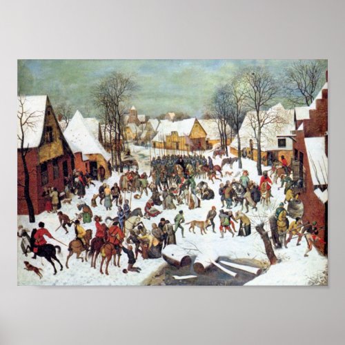 Pieter Bruegel_Infanticide in Bethlehem Poster