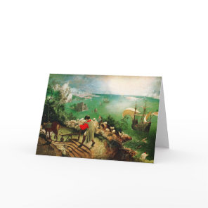 Pieter Bruegel Landscape with the Fall of Icarus Card