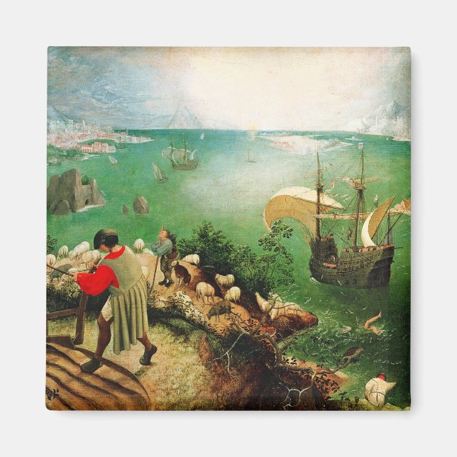 Pieter Bruegel Landscape with the Fall of Icarus Magnet (Front)