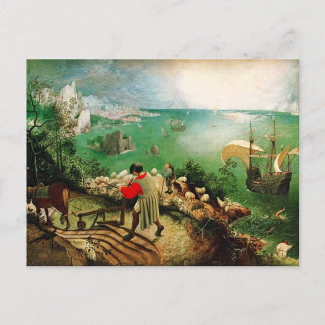 Pieter Bruegel Landscape with the Fall of Icarus Postcard (Front)