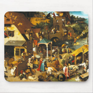 Pieter Bruegel Netherlandish Proverbs Mouse Pad