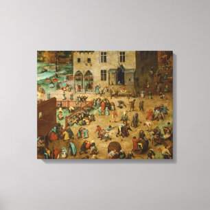 Pieter Bruegel the Elder - Children’s Games Canvas Print