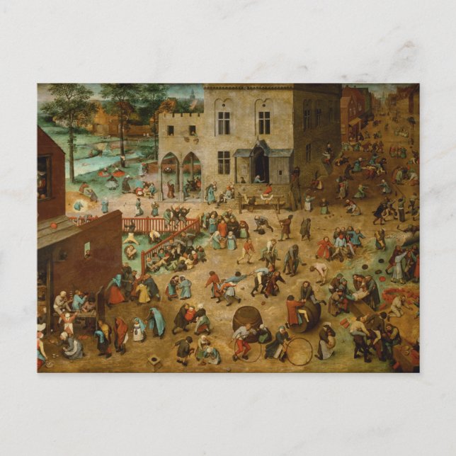 Pieter Bruegel the Elder - Children’s Games Postcard (Front)
