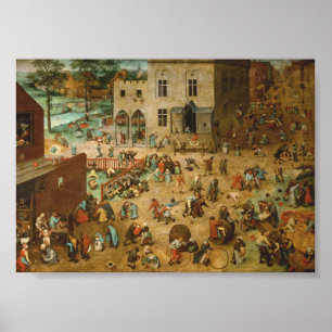 Pieter Bruegel The Elder Children’s Games Poster
