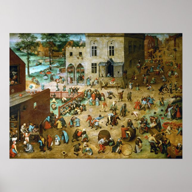 Pieter Bruegel the Elder Children’s Games Poster (Front)