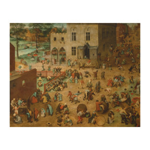Pieter Bruegel the Elder - Children’s Games Wood Wall Art