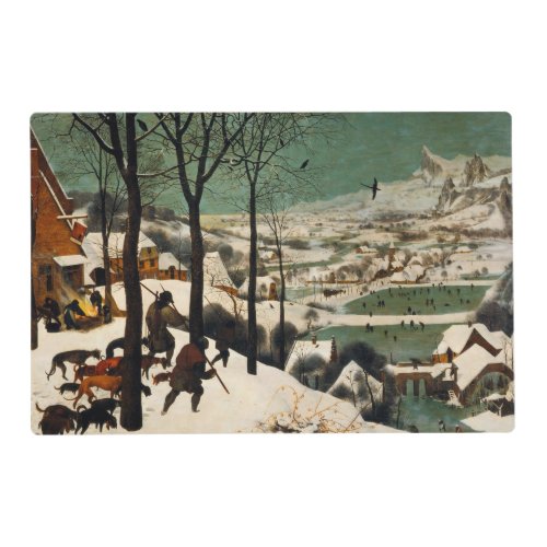 Pieter Bruegel The Elder _ Hunters In The Snow Placemat