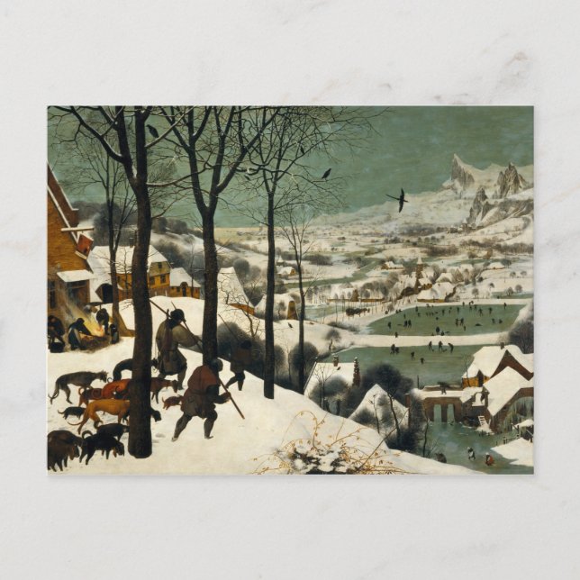Pieter Bruegel the Elder - Hunters in the Snow Postcard (Front)