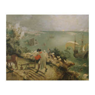 Pieter Bruegel the Elder -Landscape Fall of Icarus Wood Wall Art