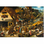 Pieter Bruegel the Elder - Netherlandish Proverbs Statuette<br><div class="desc">Netherlandish Proverbs (also called The Blue Cloak or The Topsy Turvy World) is a 1559 oil-on-oak-panel painting by Pieter Bruegel the Elder that depicts a land populated with literal renditions of Dutch proverbs of the day. The picture is overflowing with references and most of the representations still can be identified;...</div>