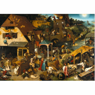 Pieter Bruegel the Elder - Netherlandish Proverbs Statuette