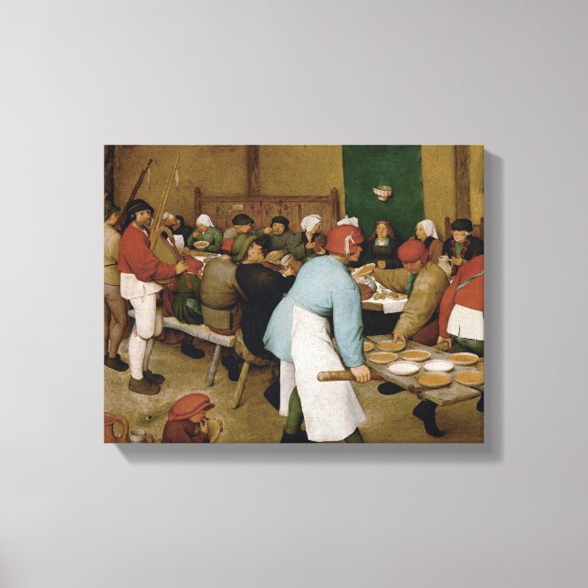 Pieter Bruegel the Elder - Peasant Wedding Canvas Print (Front)