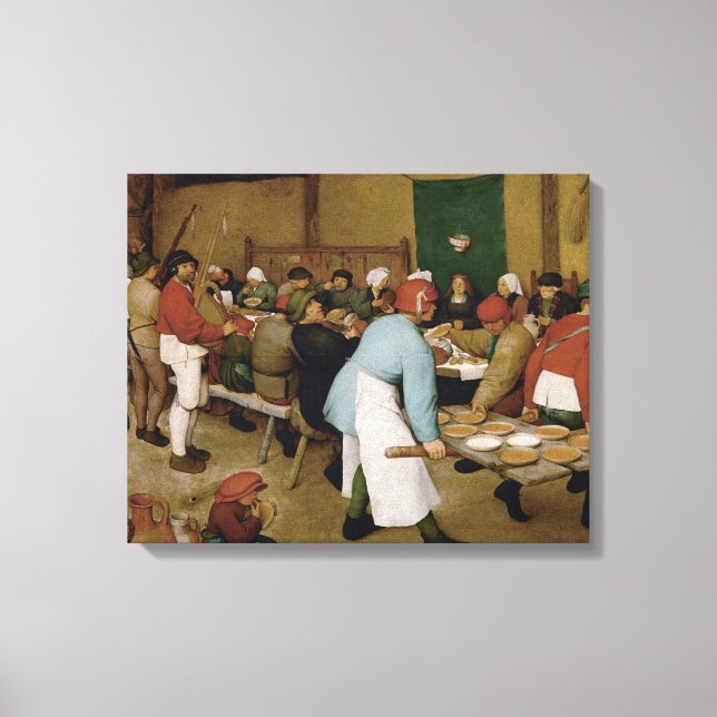 Pieter Bruegel the Elder - Peasant Wedding Canvas Print (Front)