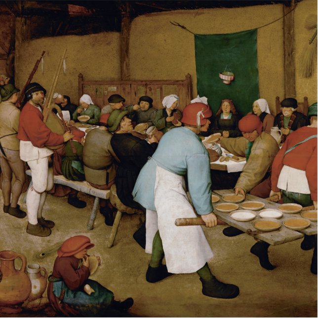 Pieter Bruegel the Elder - Peasant Wedding Cutout (Front)
