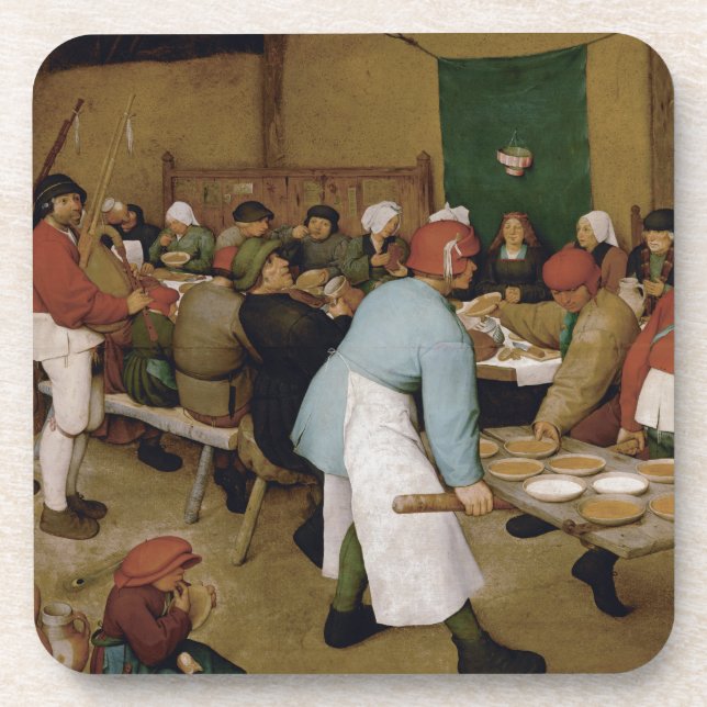 Pieter Bruegel the Elder - Peasant Wedding Drink Coaster (Front)