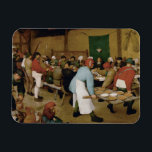 Pieter Bruegel the Elder - Peasant Wedding Magnet<br><div class="desc">Peasant Wedding by Pieter Bruegel the Elder,  1566-1569. Oil on panel.</div>