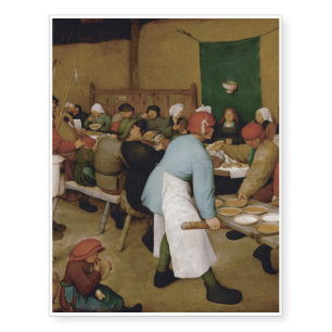 Pieter Bruegel the Elder - Peasant Wedding Temporary Tattoos