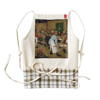 Pieter Bruegel the Elder - Peasant Wedding Zazzle HEART Apron