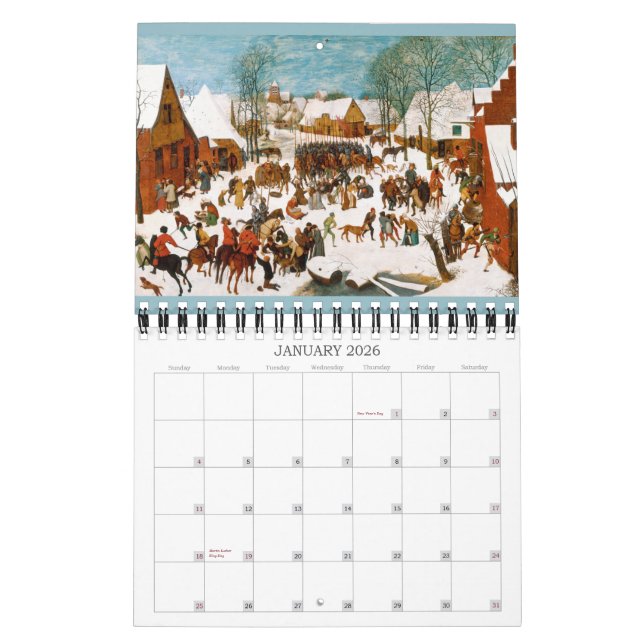 Pieter Bruegel the Elder Small 2016 Calendar (Jan 2026)
