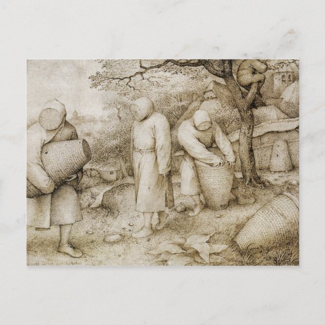 Pieter Bruegel the Elder - The Beekeepers Postcard (Front)