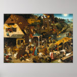 Pieter Bruegel The Elder - The Dutch Proverbs Poster at Zazzle