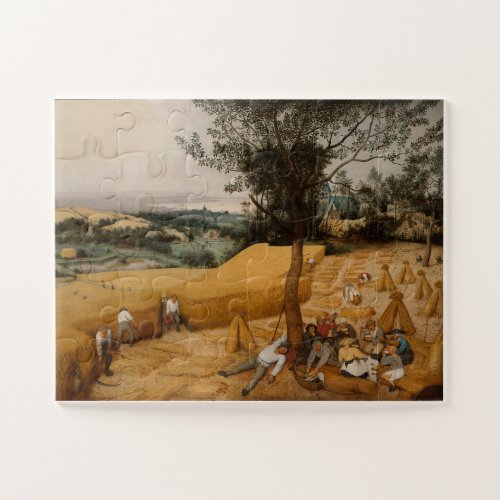 Pieter Bruegel the Elder The Harvesters 1565 Jigsaw Puzzle