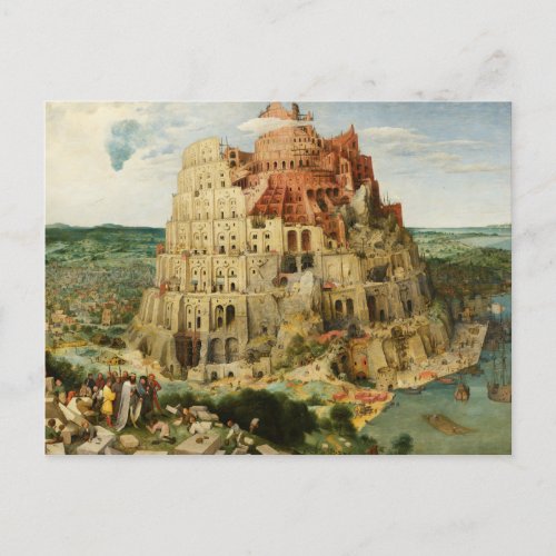 Pieter Bruegel the Elder _ The Tower of Babel Postcard