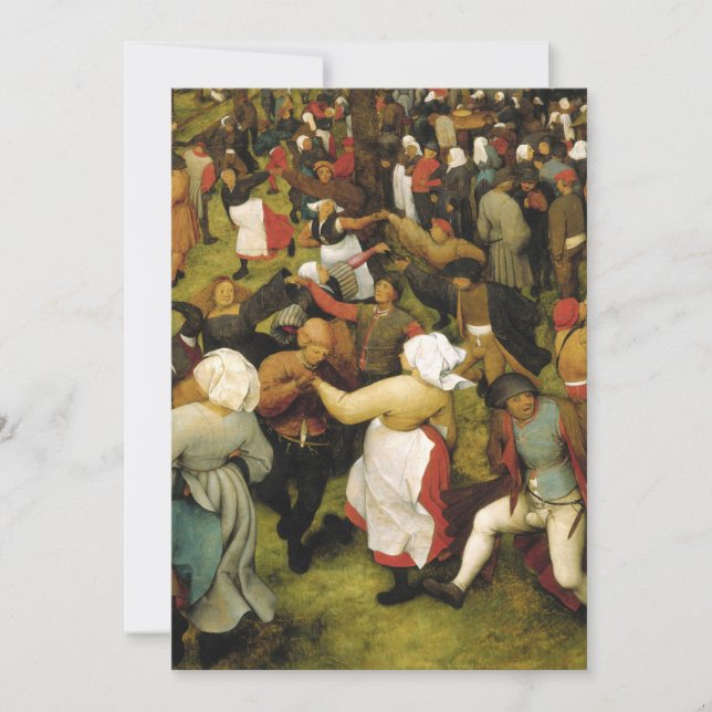 Pieter Bruegel The Elder - The Wedding Dance Invitation (Front)
