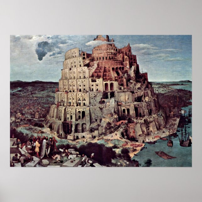 Pieter Bruegel the Elder - Tower of Babel Poster (Front)