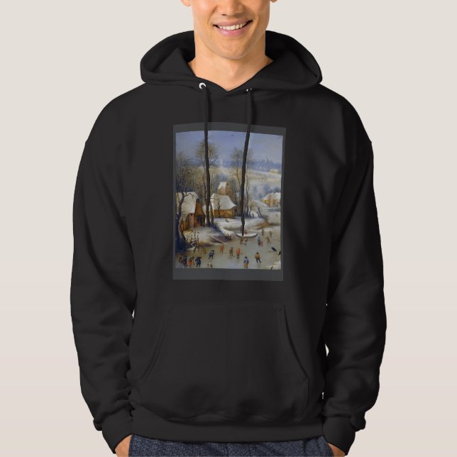 Pieter Bruegel The Elder  Winter Landscape with Bi Hoodie (Front)