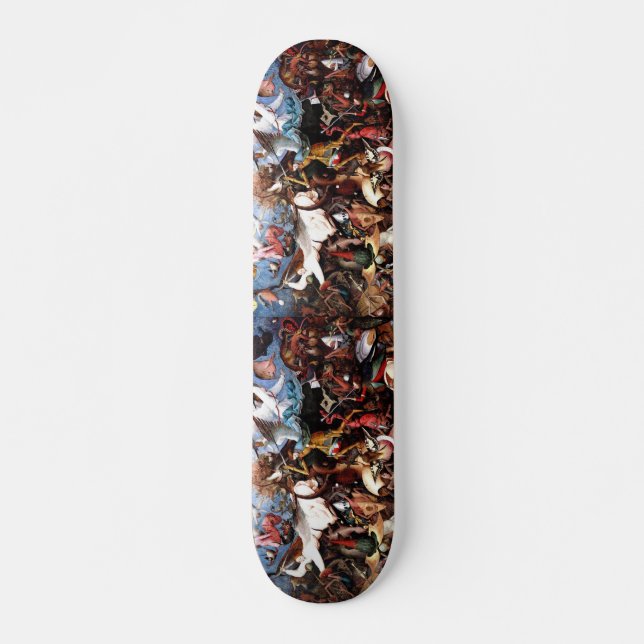 Pieter Bruegel's "The Fall Of The Rebel Angels" Skateboard Deck (Front)