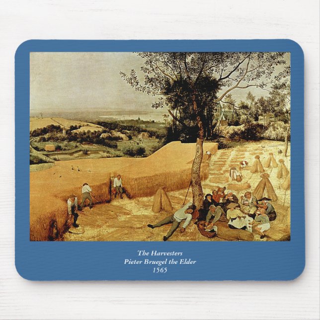 Pieter Bruegel's The Harvesters (1565) Mouse Pad (Front)