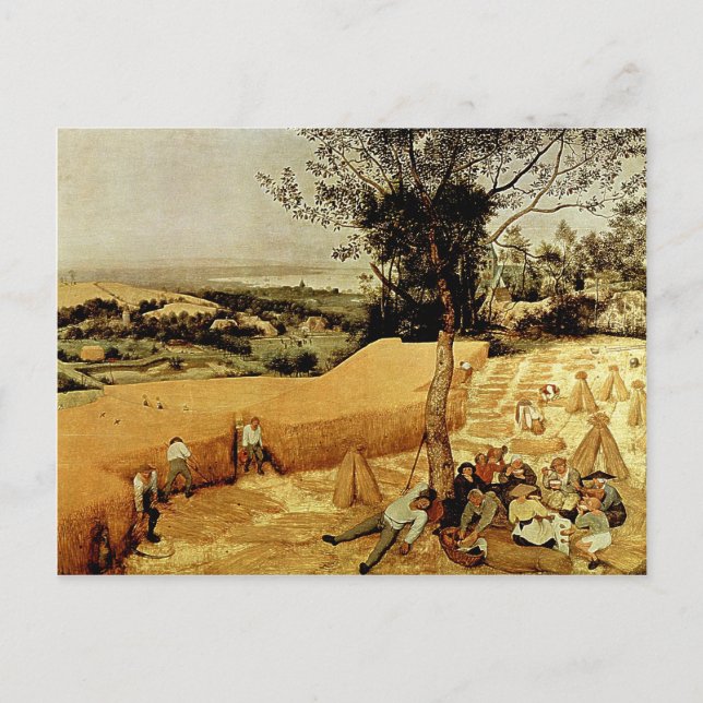 Pieter Bruegel's The Harvesters (1565) Postcard (Front)
