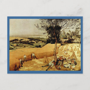 Pieter Bruegel's The Harvesters (1565) Postcard