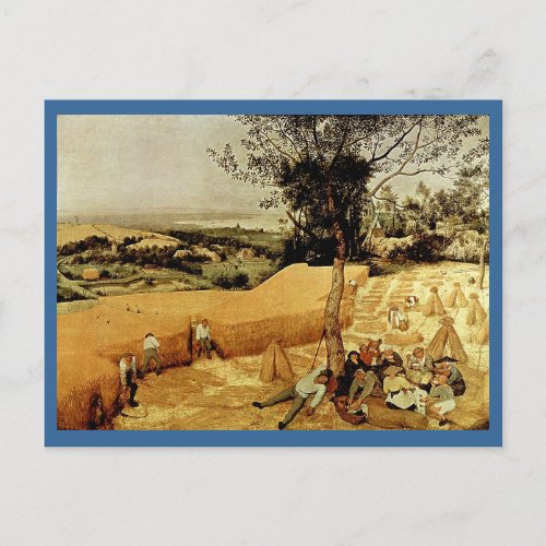 Pieter Bruegels The Harvesters 1565 Postcard