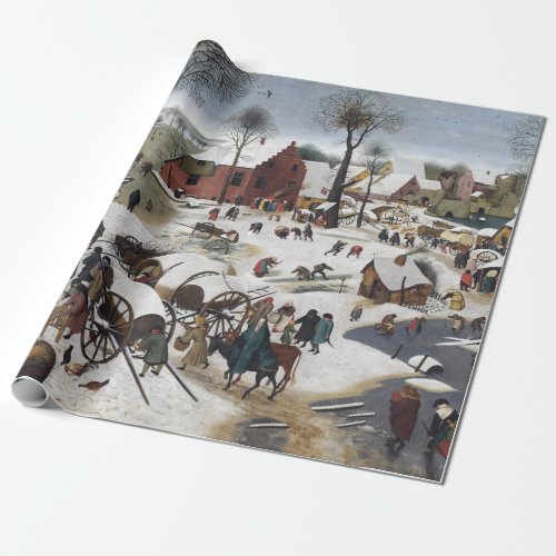 Pieter Brueghel The Census at Bethlehem Wrapping Paper