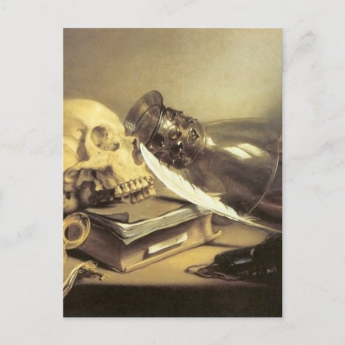 Pieter Claesz Vanitas Still Life Postcard