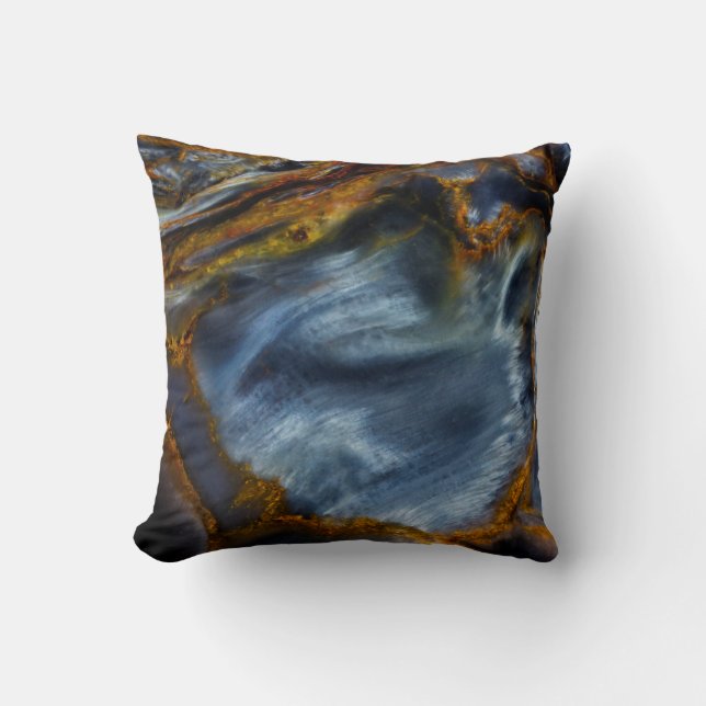 Pietersite Rock Throw Pillow (Front)
