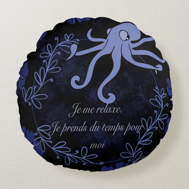 pieuvre round pillow (Front)