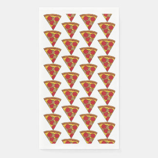 piezas de pizza idividuales en patrón paper guest towels