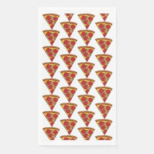 piezas de pizza idividuales en patrn paper guest towels