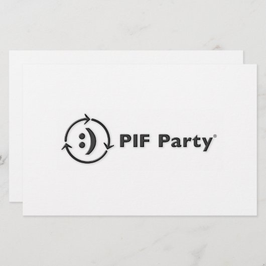 PIF Party Note Cards (Front/Back)