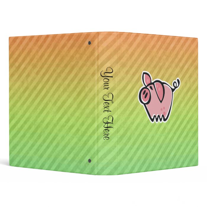 Pig 3 Ring Binder