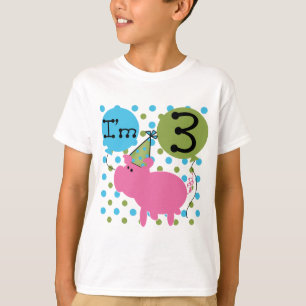 Pig 3rd Birthday Tshirts and Gifts
