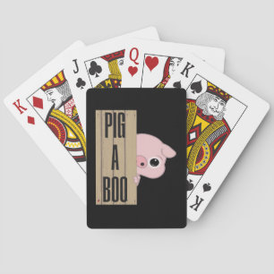 Pig A Boo Fence Poker Cards
