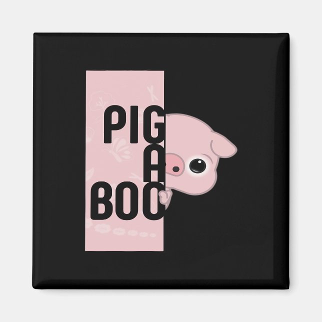 Pig A Boo Magnet (Front)