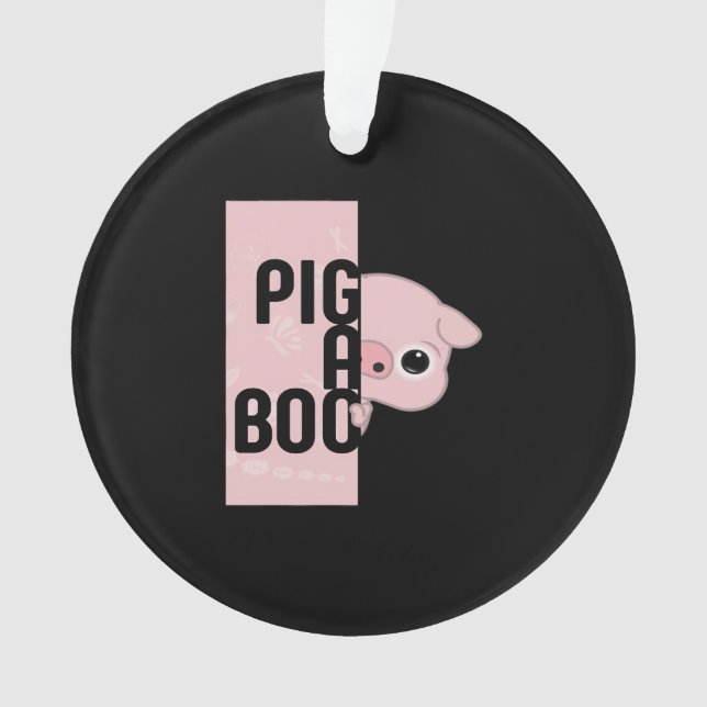 Pig A Boo Ornament (Front)
