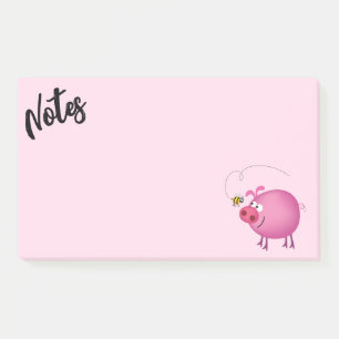 Pig and Bee Friends  Post-it Notes