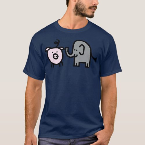 Pig and Elephant 1 T_Shirt
